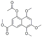 4-(Acetyloxy)-5,7,8-trimethoxy-2-naphthalenecarboxylic acid methyl esterStructure,122849-62-1Structure 4-(Acetyloxy)-5,7,8-trimethoxy-2-naphthalenecarboxylic acid methyl ester Structure,122849-62-1Structure