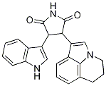3-(5,6-二氫-4H-吡咯并[3,2,1-ij]喹啉-1-基)-4-(1H-吲哚-3-基)吡咯烷-2,5-二酮結(jié)構(gòu)式_1239986-50-5結(jié)構(gòu)式