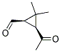 (1r-順式)-(9ci)-3-乙?；?2,2-二甲基-環(huán)丙烷羧醛結(jié)構式_124150-82-9結(jié)構式