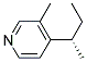 (s)-(9ci)-3-甲基-4-(1-甲基丙基)-吡啶結構式_124300-56-7結構式