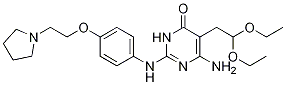 6-氨基-5-(2,2-二乙氧基乙基)-2-((4-(2-(吡咯烷-1-基)乙氧基)苯基)氨基)嘧啶-4(3h)-酮結構式_1245648-59-2結構式