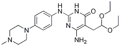 6-Amino-5-(2,2-diethoxyethyl)-2-((4-(4-methylpiperazin-1-yl)phenyl)amino)pyrimidin-4(3h)-oneStructure,1245649-22-2Structure 6-Amino-5-(2,2-diethoxyethyl)-2-((4-(4-methylpiperazin-1-yl)phenyl)amino)pyrimidin-4(3h)-one Structure,1245649-22-2Structure