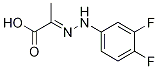 2-(2-(3,4-Difluorophenyl)hydrazono)propanoic acidStructure,1245652-55-4Structure 2-(2-(3,4-Difluorophenyl)hydrazono)propanoic acid Structure,1245652-55-4Structure