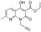 Ethyl 4-hydroxy-7-methyl-2-oxo-1-(prop-2-ynyl)-1,2-dihydro-1,8-naphthyridine-3-carboxylateStructure,1253791-04-6Structure Ethyl 4-hydroxy-7-methyl-2-oxo-1-(prop-2-ynyl)-1,2-dihydro-1,8-naphthyridine-3-carboxylate Structure,1253791-04-6Structure