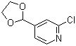 2-Chloro-4-(1,3-dioxolan-2-yl)pyridineStructure,1260664-72-9Structure 2-Chloro-4-(1,3-dioxolan-2-yl)pyridine Structure,1260664-72-9Structure