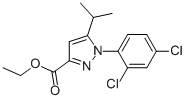 1-(2,4-Dichloro-phenyl)-5-isopropyl-1h-pyrazole-3-carboxylic acid ethyl esterStructure,126099-96-5Structure 1-(2,4-Dichloro-phenyl)-5-isopropyl-1h-pyrazole-3-carboxylic acid ethyl ester Structure,126099-96-5Structure
