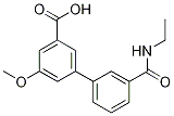 3-(乙基氨基甲酰)-5-甲氧基-[1,1-聯(lián)苯]-3-羧酸結(jié)構(gòu)式_1261994-07-3結(jié)構(gòu)式