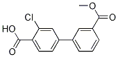 3-氯-3-(甲氧基羰基)-[1,1-聯(lián)苯]-4-羧酸結(jié)構(gòu)式_1262004-76-1結(jié)構(gòu)式