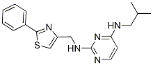 N4-isobutyl-n2-((2-phenylthiazol-4-yl)methyl)pyrimidine-2,4-diamineStructure,1262770-73-9Structure N4-isobutyl-n2-((2-phenylthiazol-4-yl)methyl)pyrimidine-2,4-diamine Structure,1262770-73-9Structure