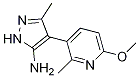 4-(6-Methoxy-2-methylpyridin-3-yl)-3-methyl-1h-pyrazol-5-amineStructure,1266353-34-7Structure 4-(6-Methoxy-2-methylpyridin-3-yl)-3-methyl-1h-pyrazol-5-amine Structure,1266353-34-7Structure