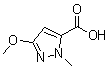 3-Methoxy-1-methyl-1h-pyrazole-5-carboxylic acidStructure,126674-95-1Structure 3-Methoxy-1-methyl-1h-pyrazole-5-carboxylic acid Structure,126674-95-1Structure