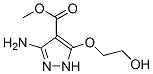 1H-pyrazole-4-carboxylicacid,3-amino-5-(2-hydroxyethoxy)-,methylester(9ci)Structure,126865-27-8Structure 1H-pyrazole-4-carboxylicacid,3-amino-5-(2-hydroxyethoxy)-,methylester(9ci) Structure,126865-27-8Structure