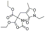 Ethyl 2-acetamido-2-ethoxycarbonyl-3-(2-ethyl-5-methyl-3-oxoisoxazolin-4-yl)propionateStructure,127020-33-1Structure Ethyl 2-acetamido-2-ethoxycarbonyl-3-(2-ethyl-5-methyl-3-oxoisoxazolin-4-yl)propionate Structure,127020-33-1Structure