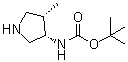 (3S,4s)-3-(boc-amino)-4-methylpyrrolidineStructure,127199-54-6Structure (3S,4s)-3-(boc-amino)-4-methylpyrrolidine Structure,127199-54-6Structure