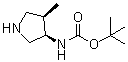 (3R,4r)-3-(boc-amino)-4-methylpyrrolidineStructure,127199-55-7Structure (3R,4r)-3-(boc-amino)-4-methylpyrrolidine Structure,127199-55-7Structure