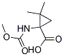 (9ci)-1-[(甲氧基羰基)氨基]-2,2-二甲基-環(huán)丙烷羧酸結構式_128753-44-6結構式