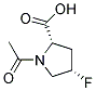 順式-(9ci)-1-乙?；?4-氟-L-脯氨酸結(jié)構(gòu)式_129512-85-2結(jié)構(gòu)式