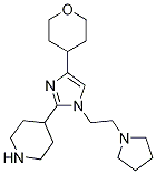 4-(1-(2-(Pyrrolidin-1-yl)ethyl)-4-(tetrahydro-2h-pyran-4-yl)-1h-imidazol-2-yl)piperidineStructure,1295521-50-4Structure 4-(1-(2-(Pyrrolidin-1-yl)ethyl)-4-(tetrahydro-2h-pyran-4-yl)-1h-imidazol-2-yl)piperidine Structure,1295521-50-4Structure