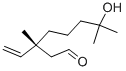 (R)-7-hydroxy-3,7-dimethyl-3-vinyl-octanalStructure,130675-15-9Structure (R)-7-hydroxy-3,7-dimethyl-3-vinyl-octanal Structure,130675-15-9Structure
