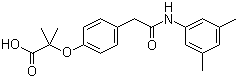 2-(4-(((3,5-Dimethylanilino)carbonyl)methyl)phenoxy)-2-methylpropionic acid Structure,131179-95-8Structure