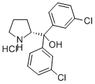 (R)-a,a-bis(3-chlorophenyl)-2-pyrrolidinemethanolhydrochlorideStructure,131180-59-1Structure (R)-a,a-bis(3-chlorophenyl)-2-pyrrolidinemethanolhydrochloride Structure,131180-59-1Structure