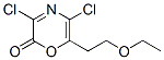  3,5-二氯-6-(2-乙氧基乙基)-2H-1,4-噁嗪-2-酮結構式_131882-07-0結構式