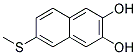 (9ci)-6-(甲基硫代)-2,3-萘二醇結(jié)構(gòu)式_132425-78-6結(jié)構(gòu)式