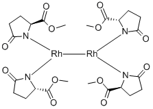 Dirhodium (II) tetrakis(methyl 2-pyrrolidone-5(S)-carboxylate)acetonitrile/2-propanol complex, Rh noStructure,132435-65-5Structure Dirhodium (II) tetrakis(methyl 2-pyrrolidone-5(S)-carboxylate)acetonitrile/2-propanol complex, Rh no Structure,132435-65-5Structure