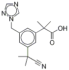 Anastrozole impurity (3-(1-cyano-1-methylethyl)-alfa,alfa-dimethyl-5-(1h-,1,2,4-triazole-1-ylmethyl)-benzeneacetic acid)Structure,1338800-82-0Structure Anastrozole impurity (3-(1-cyano-1-methylethyl)-alfa,alfa-dimethyl-5-(1h-,1,2,4-triazole-1-ylmethyl)-benzeneacetic acid) Structure,1338800-82-0Structure