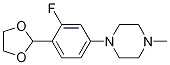 1-[4-(1,3-Dioxolan-2-yl)-3-fluorophenyl]-4-methylpiperazine Structure,1346597-60-1Structure