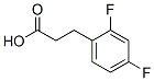 3-(2,4-Difluorophenyl)propionic acidStructure,134672-70-1Structure 3-(2,4-Difluorophenyl)propionic acid Structure,134672-70-1Structure