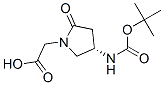 (S)-(4-n-boc-amino-2-oxo-pyrrolidin-1-yl)-acetic acidStructure,135415-24-6Structure (S)-(4-n-boc-amino-2-oxo-pyrrolidin-1-yl)-acetic acid Structure,135415-24-6Structure