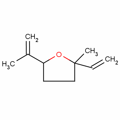Furan, 2-ethenyltetrahydro-2-methyl-5-(1-methylethenyl)-Structure,13679-86-2Structure Furan, 2-ethenyltetrahydro-2-methyl-5-(1-methylethenyl)- Structure,13679-86-2Structure