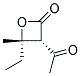 2-Oxetanone, 3-acetyl-4-ethyl-4-methyl-, trans-(9ci)Structure,136814-10-3Structure 2-Oxetanone, 3-acetyl-4-ethyl-4-methyl-, trans-(9ci) Structure,136814-10-3Structure