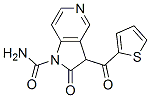 2,3-二氫-2-氧代-3-(2-噻吩羰基)-1H-吡咯并[3,2-c]吡啶-1-羧酰胺結構式_136887-96-2結構式