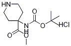 Methyl4-((tert-butoxycarbonyl)amino)piperidine-4-carboxylatehydrochlorideStructure,1381947-68-7Structure Methyl4-((tert-butoxycarbonyl)amino)piperidine-4-carboxylatehydrochloride Structure,1381947-68-7Structure