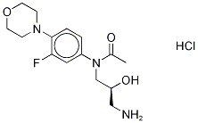 N-[(2S)-3-氨基-2-羥基丙基]-N-[3-氟-4-(4-嗎啉)苯基]乙酰胺鹽酸鹽結(jié)構(gòu)式_1391068-25-9結(jié)構(gòu)式