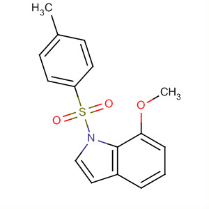 N-甲苯磺酰-7-甲氧基吲哚結構式_139717-63-8結構式
