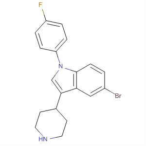 5-Bromo-1-(4-fluorophenyl)-3-(4-piperidyl)-1h-indoleStructure,139718-50-6Structure 5-Bromo-1-(4-fluorophenyl)-3-(4-piperidyl)-1h-indole Structure,139718-50-6Structure
