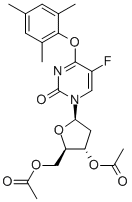 3,5-Di-o-acetyl-5-fluoro-o4-(2,4,6-trimethylphenyl)-2-deoxyuridineStructure,141120-62-9Structure 3,5-Di-o-acetyl-5-fluoro-o4-(2,4,6-trimethylphenyl)-2-deoxyuridine Structure,141120-62-9Structure