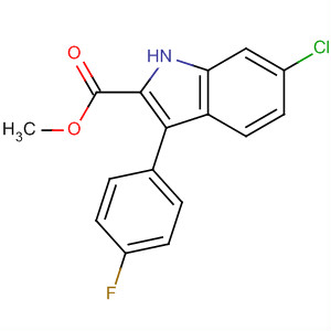 Methyl 6-chloro-3-(4-fluorophenyl)-1h-indole-2-carboxylateStructure,141306-86-7Structure Methyl 6-chloro-3-(4-fluorophenyl)-1h-indole-2-carboxylate Structure,141306-86-7Structure
