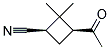 順式-(9ci)-3-乙?；?2,2-二甲基-環(huán)丁烷甲腈結(jié)構(gòu)式_141422-97-1結(jié)構(gòu)式