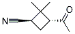 反式-(9ci)-3-乙?；?2,2-二甲基-環(huán)丁烷甲腈結(jié)構(gòu)式_141422-98-2結(jié)構(gòu)式