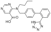 4-[Butyl([2-(1h-tetrazol-5-yl)[1,1-biphenyl]-4-yl]methyl)amino]-5-pyrimidinecarboxylicacid Structure,141872-46-0Structure