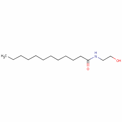 N-(2-羥乙基)十二烷基酰胺結(jié)構(gòu)式_142-78-9結(jié)構(gòu)式