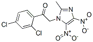Ethanone, 1-(2,4-dichlorophenyl)-2-(2-methyl-4,5-dinitro-1h-imidazol-1-yl)-Structure,143073-65-8Structure Ethanone, 1-(2,4-dichlorophenyl)-2-(2-methyl-4,5-dinitro-1h-imidazol-1-yl)- Structure,143073-65-8Structure