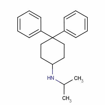 N-異丙基-4,4-二苯基環(huán)己胺結(jié)構(gòu)式_14334-40-8結(jié)構(gòu)式