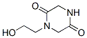 (9ci)-1-(2-羥基乙基)-2,5-哌嗪二酮結(jié)構(gòu)式_143411-79-4結(jié)構(gòu)式