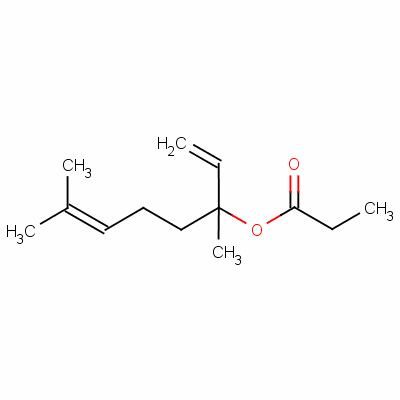 丙酸芳樟酯結構式_144-39-8結構式