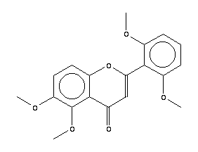 2-(2,6-二甲氧基苯基)-5,6-二甲氧基-4H-色烯-4-酮結(jié)構(gòu)式_14813-19-5結(jié)構(gòu)式